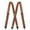 Brown, variant on MOJOGO Unisex Hidden Suspenders Undergarment Comfort & Convenience Adjustable Braces X- Back Suspender with 4 Clip Black Free Size