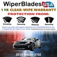 thumbnail image 2 of 2019 Nissan 370Z Beam Wiper Blades Wipers w/1yr Warranty (Set of 2), 2 of 5