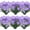 5-purple, variant on Artificial Flowers UV Resistant Original Craftsmanship Fake Beautiful Patterned Flowers No Fade Faux Plastic Greenery Shrubs Garden Porch Window Box Decorating(Purple)