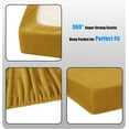 thumbnail image 4 of Chezmoi Collection Extra Soft Fleece Sheet Set Queen, 4-Piece Microplush Non-Pilling Velvety Bed Sheet, Deep Pocket - Lightweight All Season Warmth, Queen, Mustard, 4 of 9