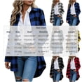 thumbnail image 3 of Jacket for Women Baeitkot Relaxed Fit Plaid Shacket Button Down Lapel Tops Lightweight Casual Outwear with Pockets, 3 of 7