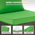thumbnail image 4 of STARY Outdoor Deep Seat Cushions for Patio Furniture, 20"x20" Replacement Sectional Cushions for Outdoor Sofa, Armchair, 8 Pieces, Green, 4 of 8