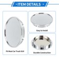 thumbnail image 6 of Wheel Hub Center Caps for Volkswagen Golf 15-21 65mm 2.56"OD Chrome Silver Tone Front and Rear Wheels, 6 of 6