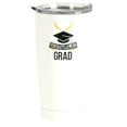 thumbnail image 1 of Congratulations Grad Classic White 20 ounce Stainless Steel Travel Tumbler Mug, 1 of 1