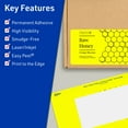 thumbnail image 3 of Avery Printable Rectangle Labels, Neon Yellow, 3" x 5", 60ct, 3 of 11