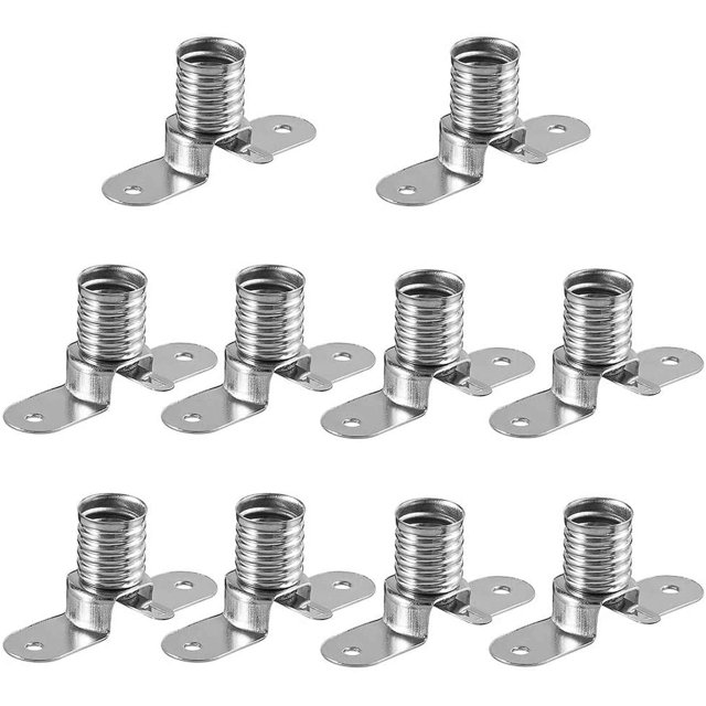 RV 10 Uds E10 base de bombilla LED portalámparas atornillable para accesorios de prueba eléctrica circuito de experimento doméstico