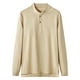 thumbnail image 2 of pstuiky Camisas casuales de manga larga para hombre, Blusas de cuello redondo, sueltas, informales, cómodas, lisas, de manga larga, para hombre Tops de hombre xxl, 2 of 3