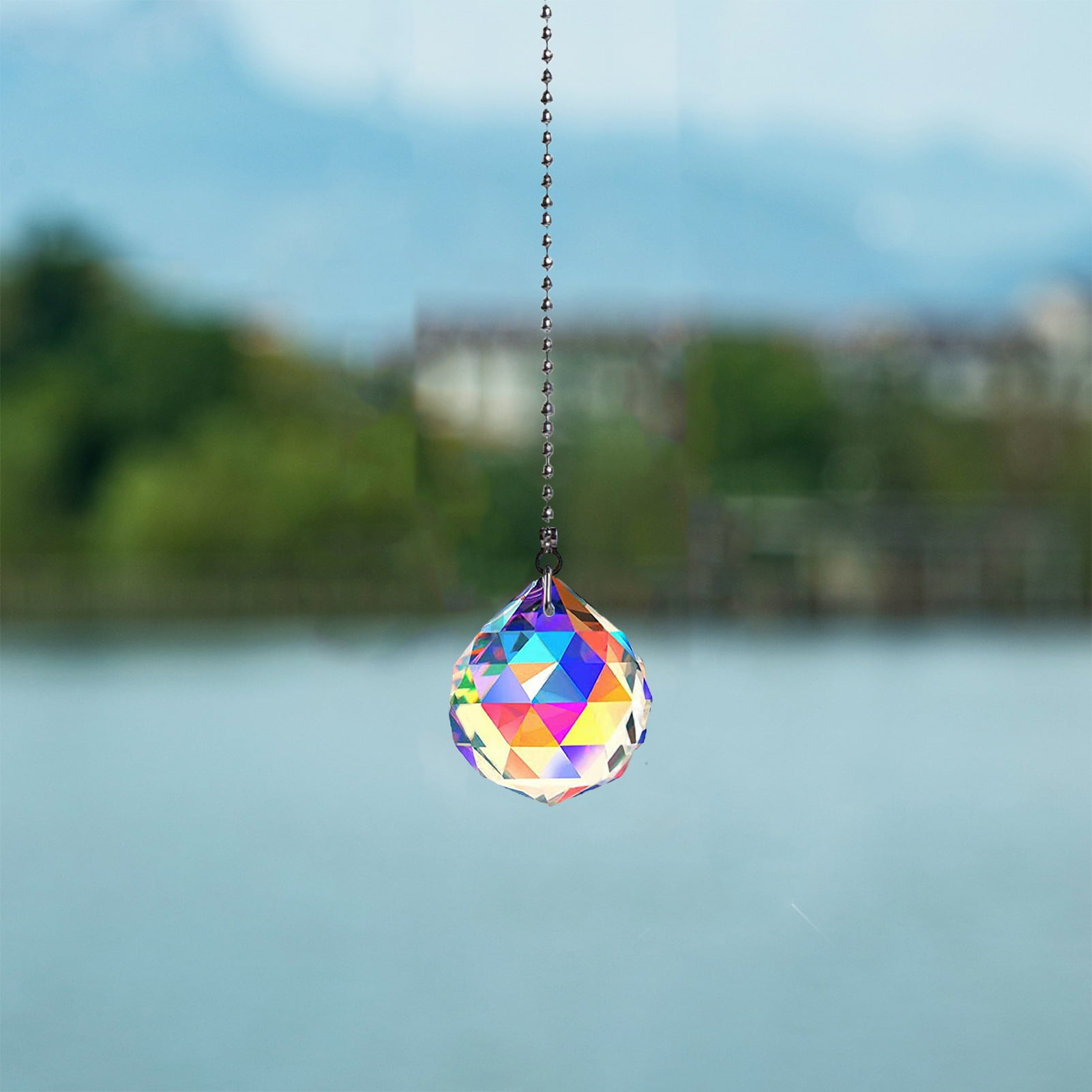 Sunsanly 1/6Pcs Hanging Crystals for Windows, Suncatcher