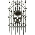 thumbnail image 2 of Forum Novelties Silver Skull Fence Halloween Decoration - 36 in x 24 in, 2 of 2