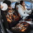 thumbnail image 2 of Pzuqiu Flag Deer Automotive Seat Cover Soft Comfortable 2 Pcs Car Seat Covers for Front Seats Easy Installation with Elastic Edge Car Interior Accessories Fit for Cars SUV Sedan, 2 of 7