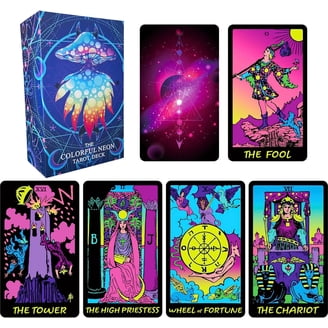 Black Gold Tarot Cards Set, Tarot Cards for Beginners with Meanings on  Them, Tarot Cards Deck with Guide Book, Gold Gilded Edges - Walmart.com