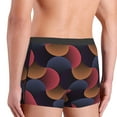thumbnail image 3 of Goofa Circular Stripes Printed Men's Boxer Briefs Underwear, Moisture-Wicking Underwear, Trunk,Soft and Breathable Cotton Underwear-XX-Large, 3 of 9