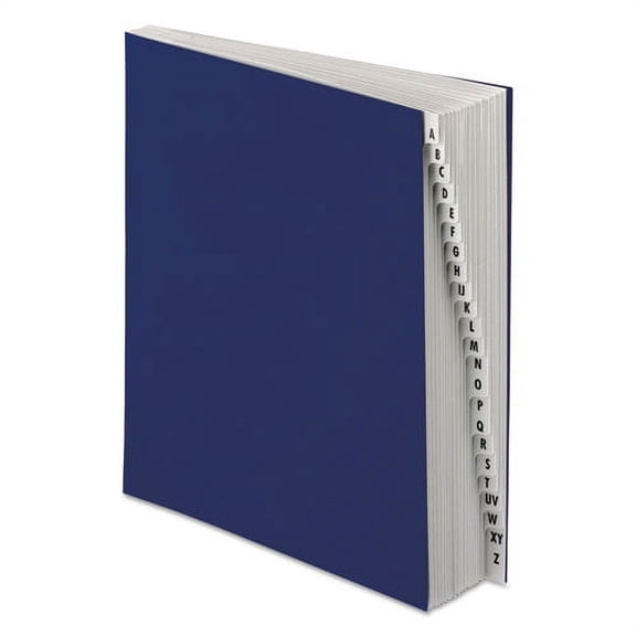 "Expanding Desk File, 20 Dividers, Alpha, Letter-Size, Dark Blue Cover | Bundle of 2 Each"