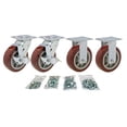 thumbnail image 2 of Toolbox Caster Set | 6" Polyurethane for Greenlee, Knaack and Other Job Boxes | All Mounting Hardware Included, 2 of 4