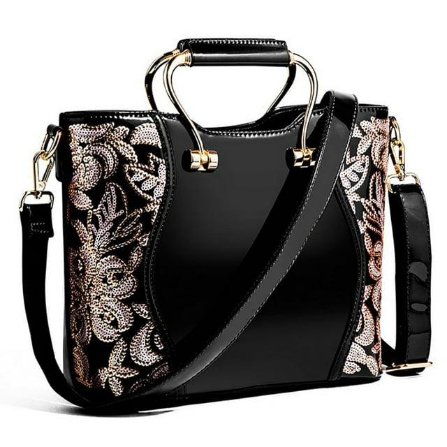 Sac à Main pour Femmes Mode Créatif à Paillettes Sac à Poignée Supérieure Sac d'Épaule Sac Bandoulière