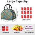 thumbnail image 5 of Robot and Minibots Gray Pattern Insulated Lunch Bag,Leakproof Large Capacity Lunch Box for Work,Picnic or Travel,11.4 X 6.7 X 8.3 Inches, 5 of 6
