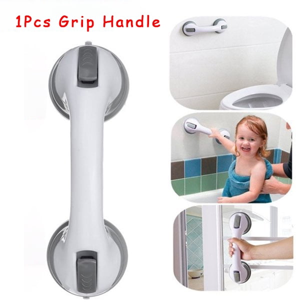PIPETPET 1/2Pack 12" Bathroom Grip Handle Shower Tub Suction Cups Grab Bar Handle Support Tub