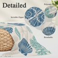 thumbnail image 3 of Blue Coastal Body Pillow Cover 20 x 60 Inch Decorative Pillow Cover Starfish Shell Coral Summer Beach Rustic Lumbar Pillowcase Seasonal Rectangle Cushion Case for Couch Sofa Bed Living Room, 3 of 9