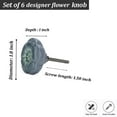 thumbnail image 6 of Set of 6 Azalea Grey Ceramic Cabinet Knobs by Perilla Home, 6 of 11