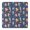 Dark Blue Mermaid, variant on Beige Princess Unicorn Pattern Square Fitted Tablecloth with Elastic Edge,Square Table Cover,Washable Elastic Table Cover for Home Kitchen Party Decor 34"x34"