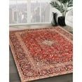 thumbnail image 2 of Ahgly Company Indoor Square Traditional Tangerine Pink Persian Area Rugs, 8' Square, 2 of 6