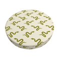 thumbnail image 1 of Disketp Green Snake Funda Redonda para Taburete, Funda de Cojín para Silla de Bar Suave y Elástica-14 inch, 1 of 7