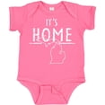thumbnail image 3 of Inktastic It's Home- State  of Michigan Outline Distressed Text Boys or Girls Baby Bodysuit, 3 of 5