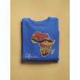 thumbnail image 2 of African Map With Skins Animals  Sweatshirt Women -Image by Shutterstock, Female XX-Large, 2 of 4