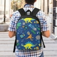 thumbnail image 5 of Xecao Dinosaur In Space print Travel Backpack, Large Computer Backpack for Men Women, College School Rucksack Book Bag, 5 of 5
