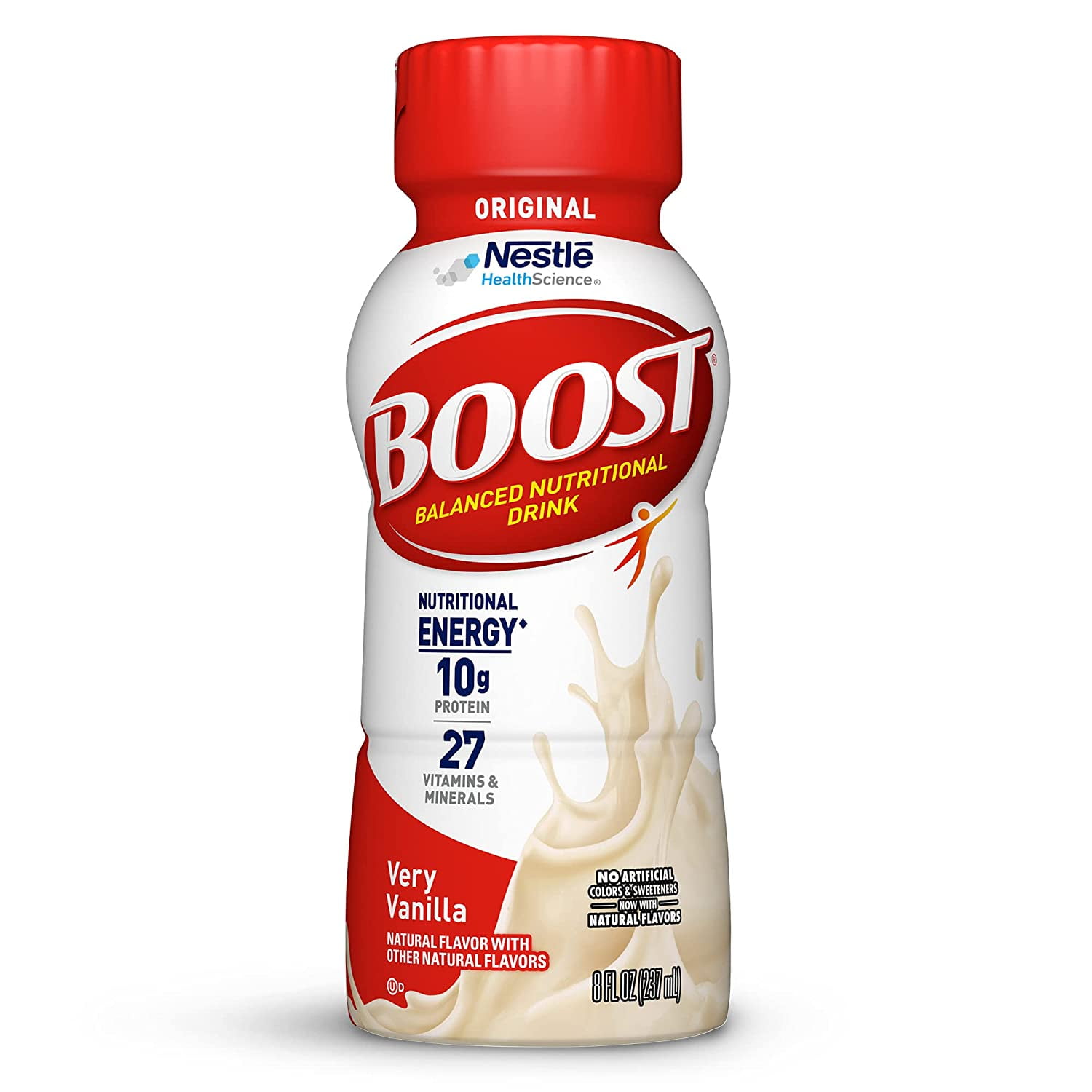 BOOST Original Nutritional Drinks, Very Vanilla, 8 Fl Oz Bottles (Pack of 12)