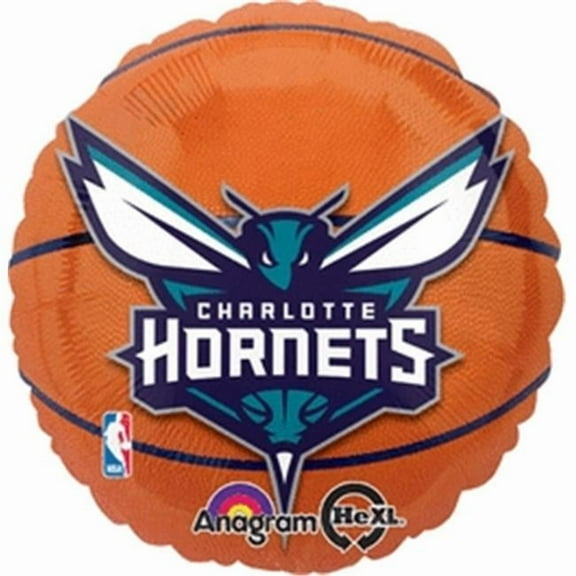 Anagram 65654 Helium Charlotte Hornets Flat Foil Balloon