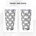 thumbnail image 3 of KLL Happy Football Print 40oz Stainless Steel Insulated Car Cup with Spillproof Lid - Keep Your Drink Hot or Cold on the Go-Without Straw, 3 of 8