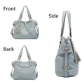 thumbnail image 4 of Set de bolsos y carteras Qiyuer para mujer, gris y azul, 3 unidades, 4 of 7