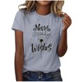 thumbnail image 1 of Blusas de Manga Corta para las Mujeres Divertida Impresión Cuello Redondo Camiseta Vintage, Blusas de Primavera para las Mujeres, 1 of 4