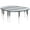 Grey, variant on Flash Furniture Emmy 2 Piece 86" Oval Wave Flexible Oak Thermal Laminate Activity Table Set - Standard Height Adjustable Legs