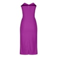 thumbnail image 4 of Sakmal Purple Summer Dresses for Women Long Elegant Cocktail Sexy Dress Sleeveless Bodycon Dresses, 4 of 4