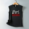 thumbnail image 4 of Birdeem Mode Femmes Imprimé Col Rond Sans Manches Tunique Tee Tops, 4 of 5
