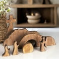 thumbnail image 6 of Nativity Scene Set, Wooden Nativity Scene Miniature Holy Family Figurines, Minimalism Boho Tabletop Christmas Manger Decorations for Indoor Home Mantel Display, 6 of 7