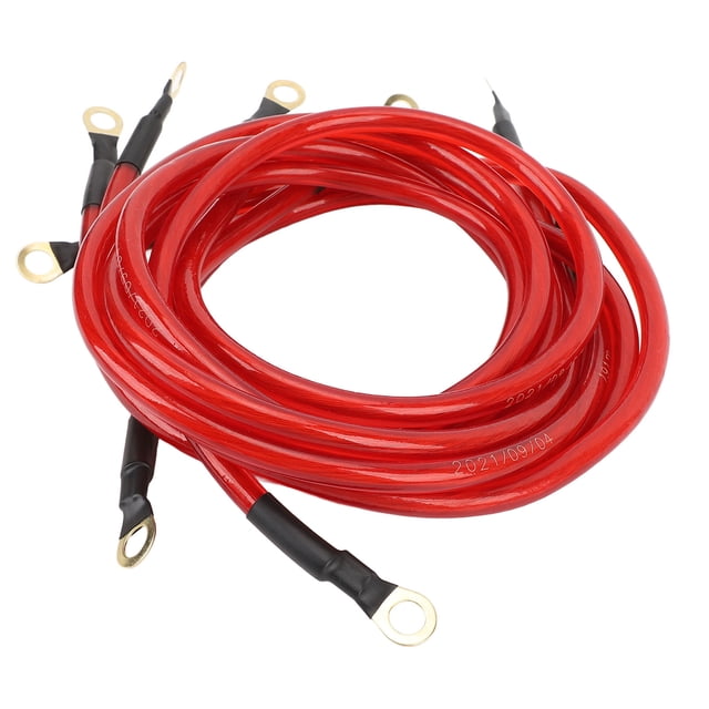 Car Ground Wire Kit High Performance Start Improvement DC 0 To 48V Copper Clad Aluminium PVC Car Boat Truck