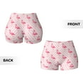 thumbnail image 5 of Naloa Cute Flamingo with Heart Biker Shorts for Women Seamless Scrunch Short Women’s Yoga Shorts for Gym Running Sport Shorts - Small, 5 of 9