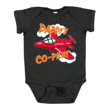 

Inktastic Daddys Co-Pilot for Fathers Day Gift Baby Boy or Baby Girl Bodysuit
