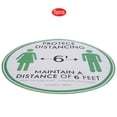 thumbnail image 3 of 5pcs / Bag Store Hospital Distance Warning Floor Sticker Safety Distance Sign Decal Round#3, 3 of 9