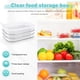 thumbnail image 5 of 1 Caja de Almacenamiento de Bloques de Carne de 3 Niveles, Tapa Sellada, Apto para Lavavajillas, Recipiente para Refrigerador, 1,6 L, 550 Ml/Unidad, 5 of 5