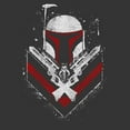 thumbnail image 2 of Men's Star Wars Boba Fett No Threats Only Promises Graphic Tee Charcoal Heather X Large, 2 of 5