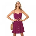 thumbnail image 4 of Robe d'Été Sans Manches à Boutons avec Ruban pour Femmes, 4 of 6