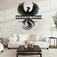 thumbnail image 3 of Personalized Phoenix Wall Art, Custom Metal Name Sign, Metal Wall Art Decor for Living Room Bedroom, Phoenix Metal Sign for Modern Home Hanging Decorations, Personalized Housewarming Gifts(10inches), 3 of 8