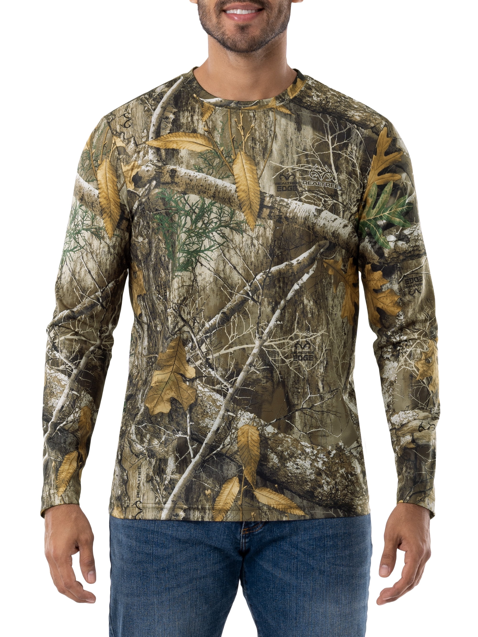 Realtree Men's Long Sleeve Performance Camo Tee 2-Pack Bundle