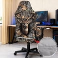 thumbnail image 5 of KUIFORTI Camo Hunting Deer Gaming Chair Seat Cover Dustproof Non Slip Gamer Chair Cover with Armrest Cover Anti Scratch Pet Resistant Guard for Office & Gaming Chairs, 5 of 7