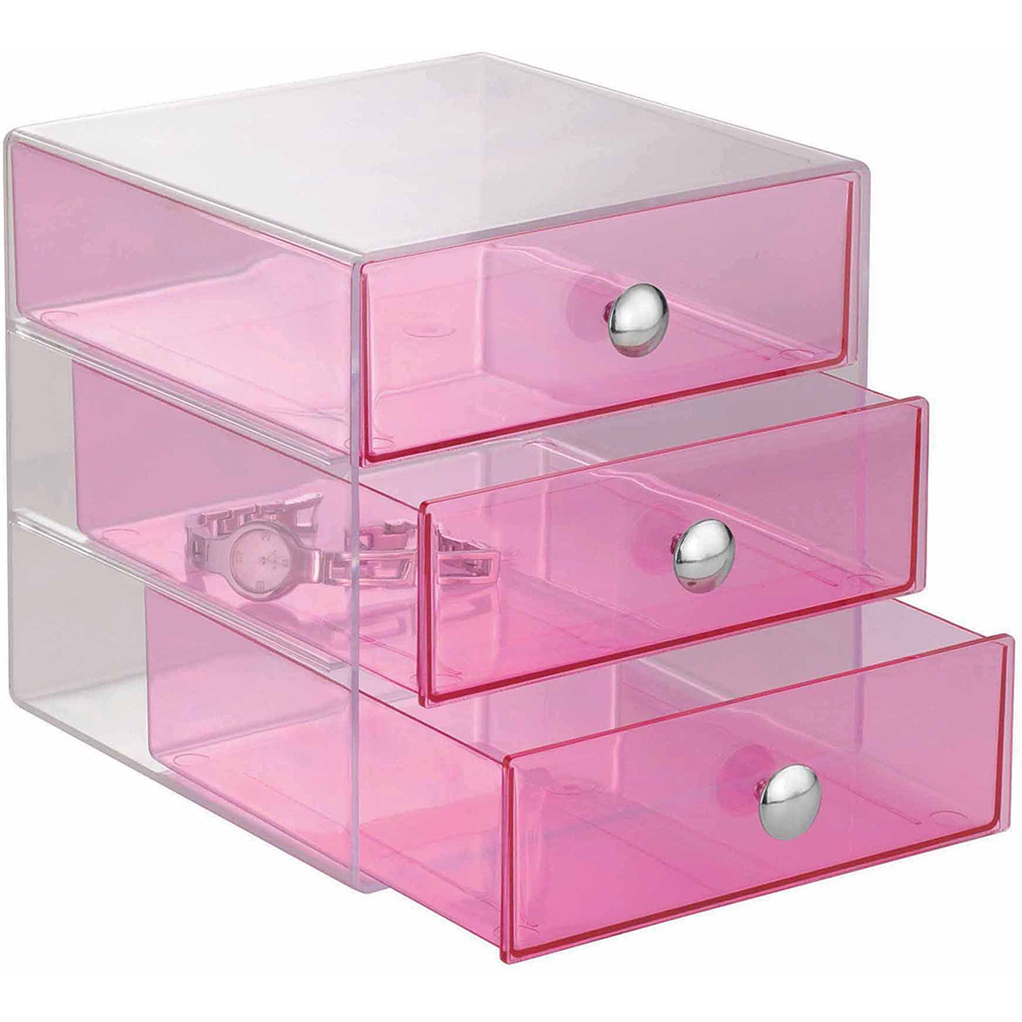 interdesign cosmetic and jewelry storage vanity 3-drawer interdesign cosmetic and jewelry storage vanity 3-drawer