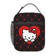 thumbnail image 2 of Anime Cat Pattern Portable Lunch Bag for Women, Reusable Thermal Tote for Travel and Daily Use, 2 of 6